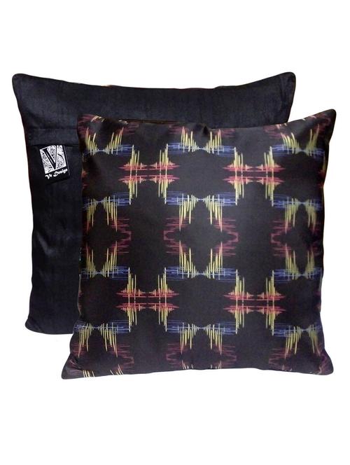 digitally printed abstract check cushion cover - 11136686 - Very Small Image - 1