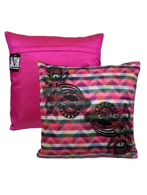digitally printed tribal and abstract fusion cushion cover - 11136695 - Very Small Image - 1
