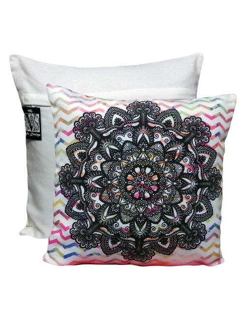 digitally printed tribal floral pattern cushion cover - 11136701 - Very Small Image - 1