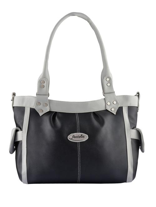 black leatherette handbag - 11137446 - Very Small Image - 1