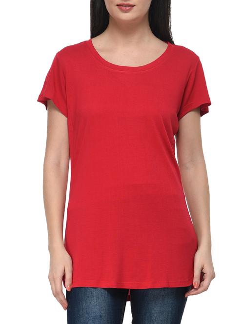 red viscose top - 11140536 - Very Small Image - 1