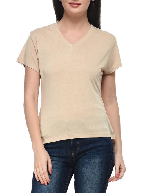beige viscose top - 11140614 - Very Small Image - 1