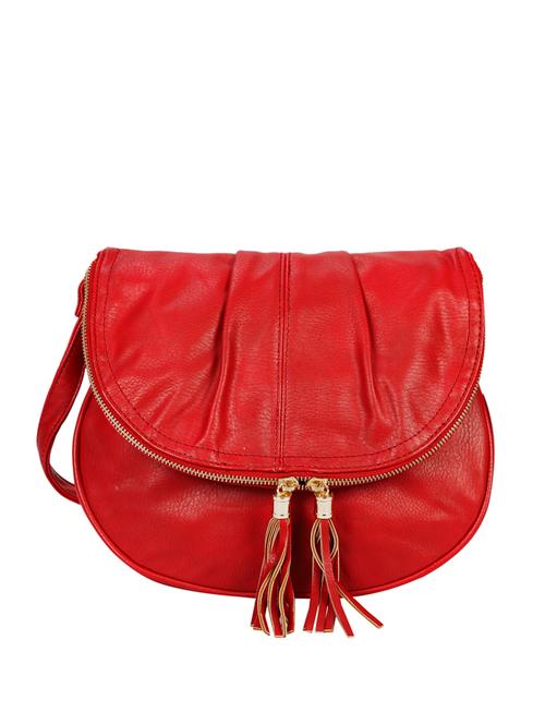 red leatherette sling bag - 11140908 - Very Small Image - 1