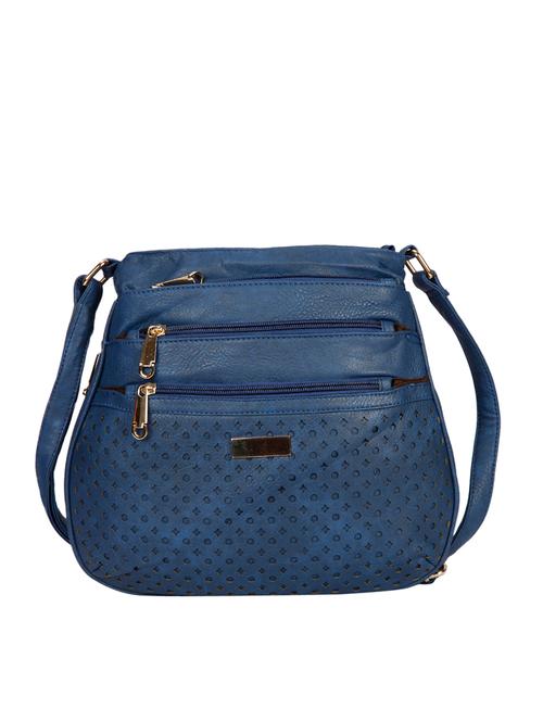 blue leatherette sling bag - 11140913 - Very Small Image - 1