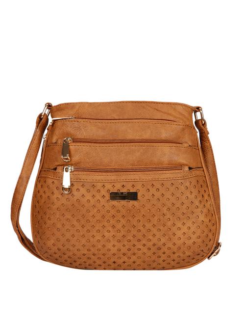 brown leatherette sling bag - 11140916 - Very Small Image - 1