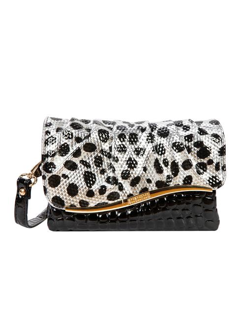 black leatherette animal print sling bag - 11140926 - Very Small Image - 1