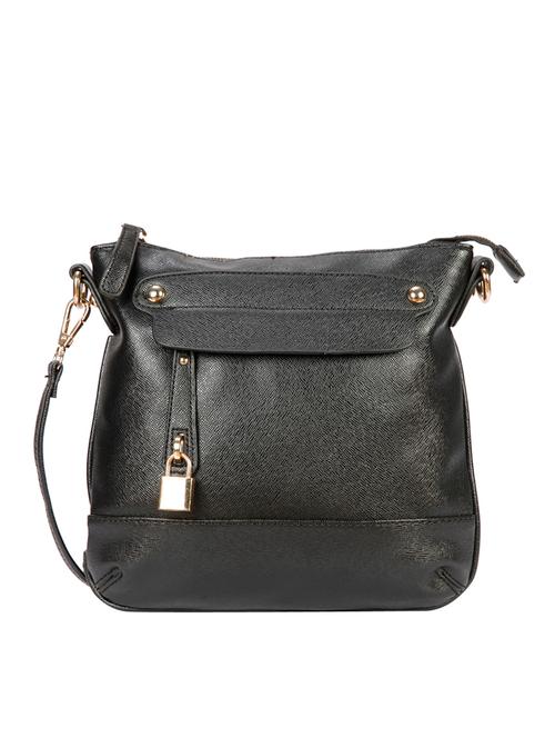 black leatherette sling bag - 11140935 - Very Small Image - 1