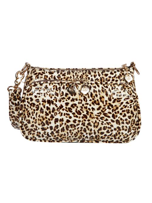 multi colored leatherette animal print sling bag - 11140942 - Very Small Image - 1