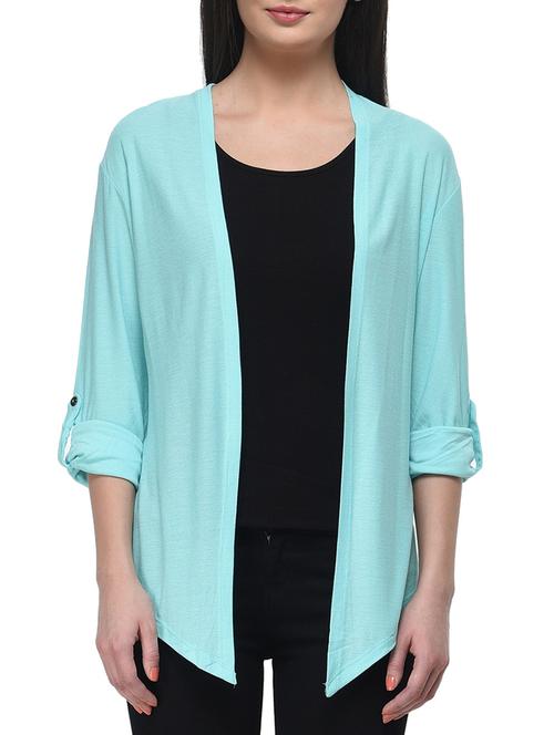 light blue crepe shrug - 11141635 - Very Small Image - 1