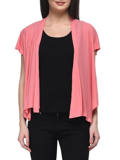 pink crepe shrug - 11141644 - Very Small Image - 1