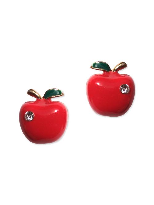 red metal studs earring - 11142213 - Very Small Image - 1