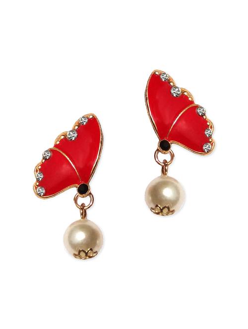 red metal studs earring - 11142225 - Very Small Image - 1