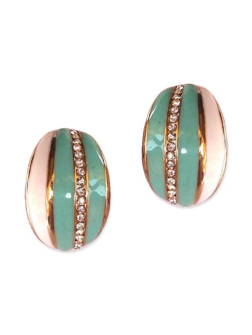 blue metal studs earring - 11142229 - Very Small Image - 1