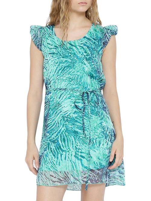 light blue polyester shift dress - 11142784 - Very Small Image - 1