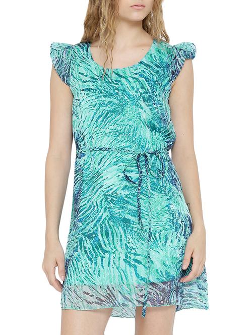 light blue polyester shift dress - 11142850 - Very Small Image - 1