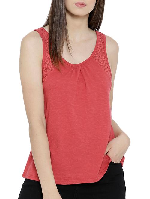 red cotton regular top - 11142880 - Very Small Image - 1