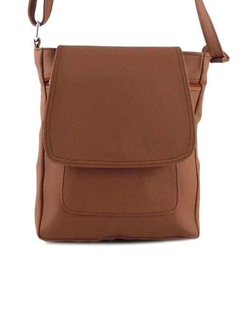brown leatherette sling bag - 11142979 - Very Small Image - 1