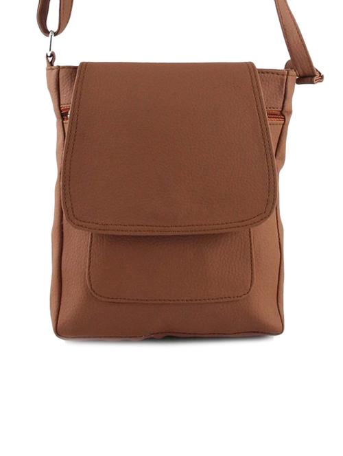 brown leatherette sling bag - 11142984 - Very Small Image - 1