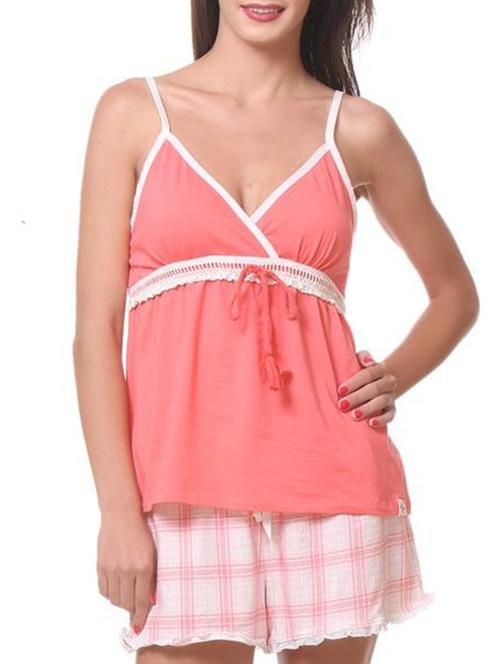 multi colored cotton shorts set nightwear - 11143329 - Very Small Image - 1