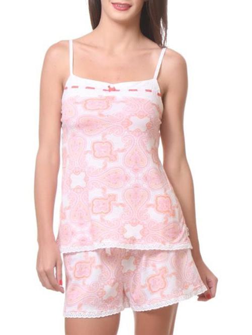 multi colored cotton shorts set nightwear - 11143341 - Very Small Image - 1
