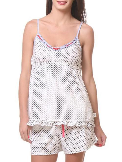 multi colored cotton shorts set nightwear - 11143342 - Very Small Image - 1