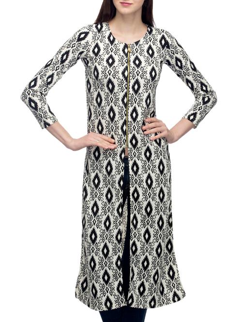 black printed cotton tunic - 11144733 - Very Small Image - 1