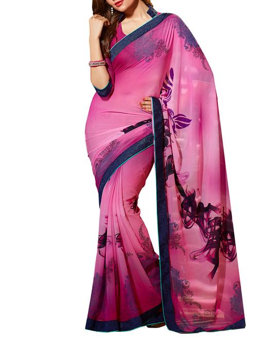 multicolor crepe saree - 11145498 - Very Small Image - 1