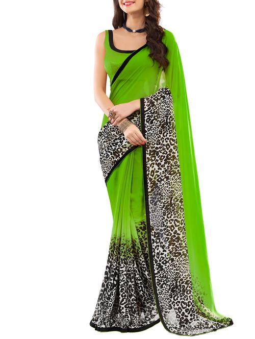 multicolor georgette saree - 11145525 - Very Small Image - 1