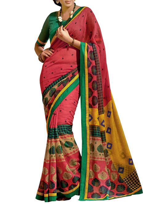 multicolor silk blend saree - 11145558 - Very Small Image - 1
