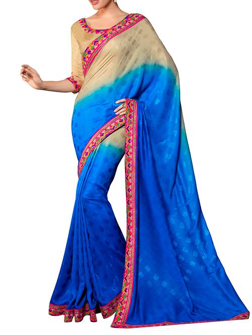multicolor georgette saree - 11145560 - Very Small Image - 1