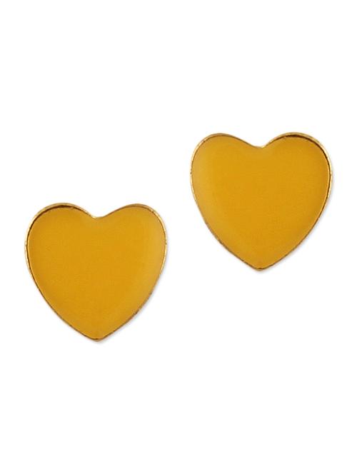 yellow metallic earrings single pair - 1114574 - Very Small Image - 1