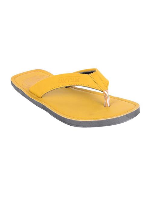 yellow leather flip flops - 11153395 - Very Small Image - 1