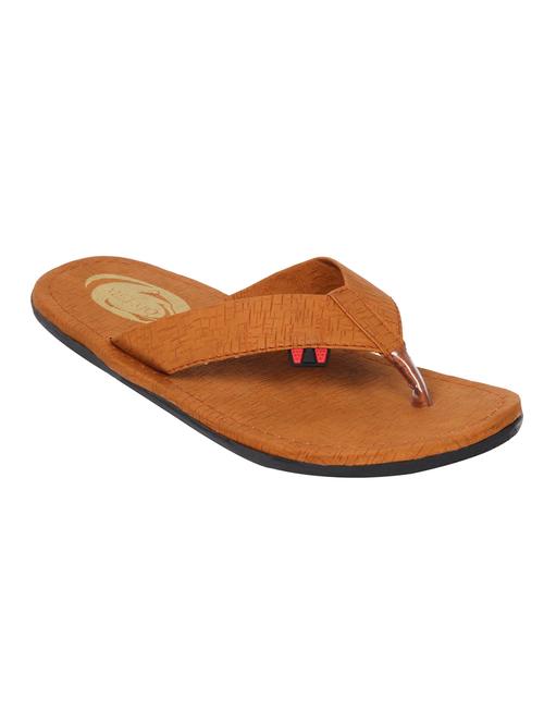 tan leather flip flops - 11153440 - Very Small Image - 1