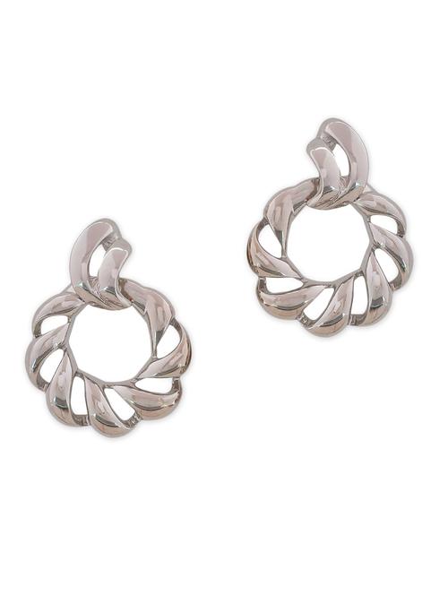 silver metal drop earring - 11153860 - Very Small Image - 1