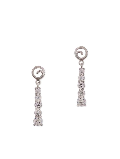 blue metal drop earring - 11154051 - Very Small Image - 1