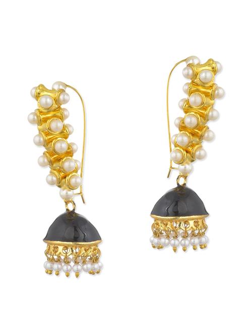 black pearls balli earring - 11154925 - Very Small Image - 1