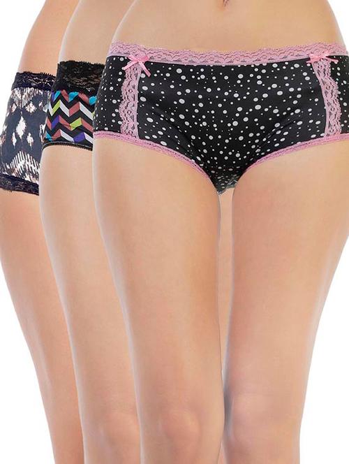 multicolored nylon hipster panties set - 11155054 - Very Small Image - 1