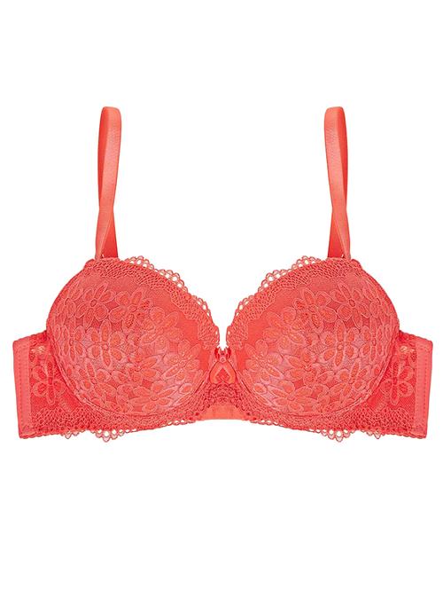 coral nylon push up bra - 11155097 - Very Small Image - 1