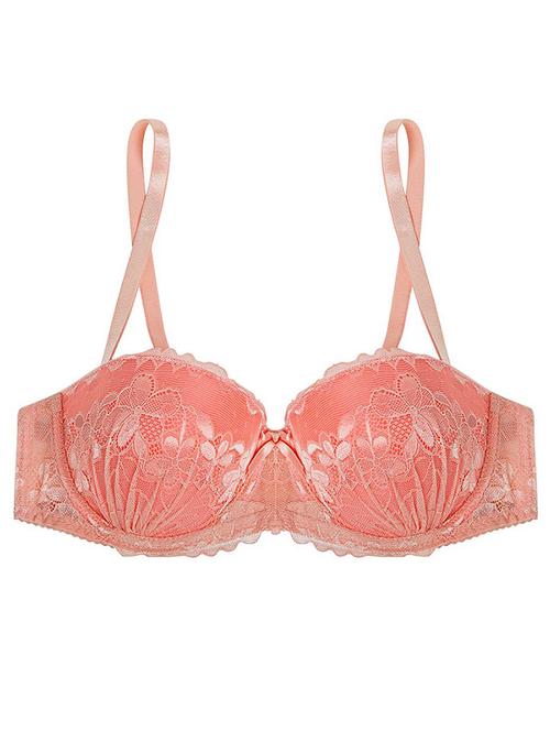 peach nylon bra - 11155100 - Very Small Image - 1