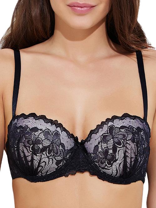 black nylon bra - 11155102 - Very Small Image - 1