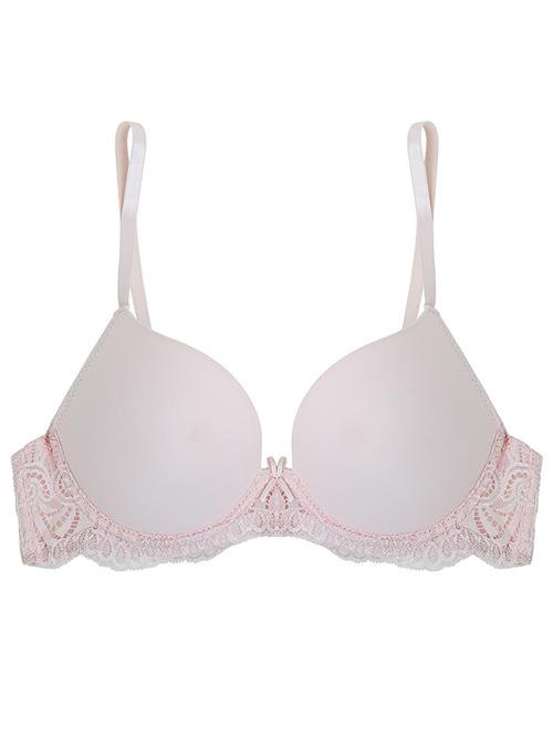 baby pink polyester bra - 11155103 - Very Small Image - 1