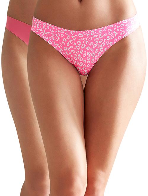 pink nylon thongs panty - 11155183 - Very Small Image - 1