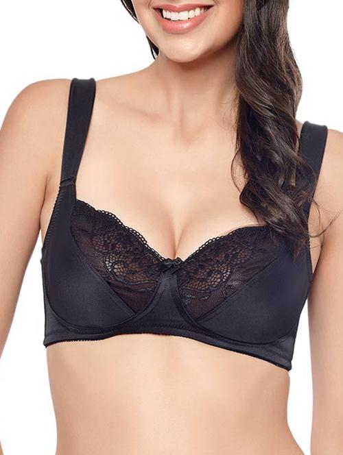 solid black polyester bra - 11155189 - Very Small Image - 1