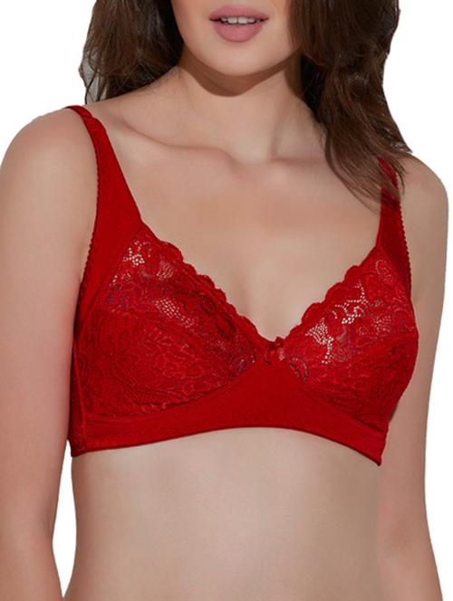 red cotton regular bra - 11155528 - Very Small Image - 1