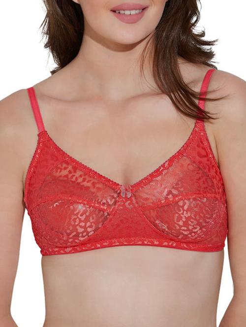 red cotton regular bra - 11155534 - Very Small Image - 1