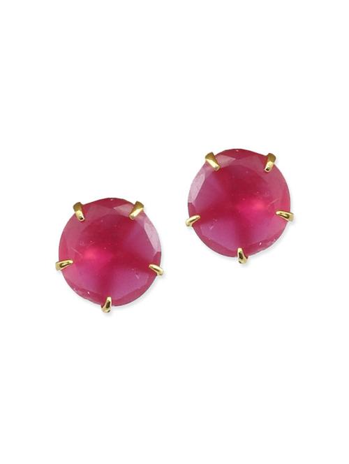 red brass studs earring - 11168423 - Very Small Image - 1