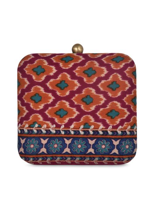 printed metal box clutch - 1117181 - Very Small Image - 1