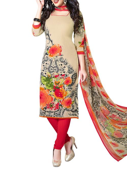 beige crepe unstitched suit - 11173290 - Very Small Image - 1