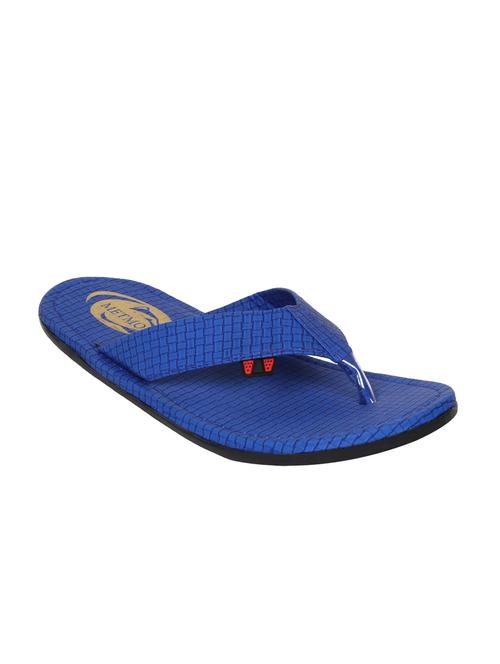 blue leatherette toe separator slippers - 11174124 - Very Small Image - 1