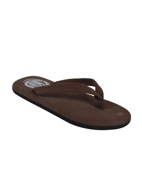 brown rubber slip on flip flops - 11174127 - Very Small Image - 1